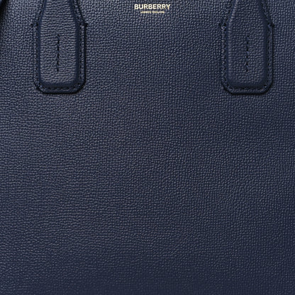 Burberry Derby Calfskin Vintage Check Medium Banner Tote Regency Blue 8 of 10