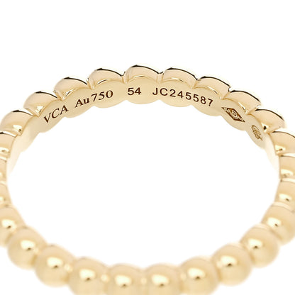Van Cleef & Arpels 18K Yellow Gold Small Perlee Ring 54 6.75 4 of 5
