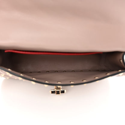 Valentino Garavani Nappa Small Rockstud Spike Shoulder Bag Poudre 5 of 10