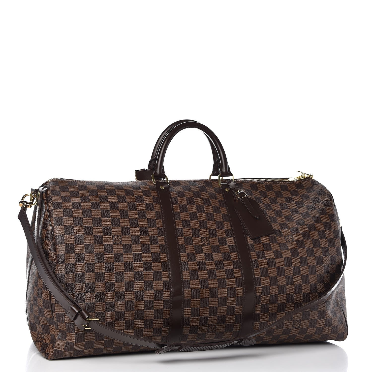 Louis Vuitton Damier Ebene Keepall Bandouliere 55 4 of 15