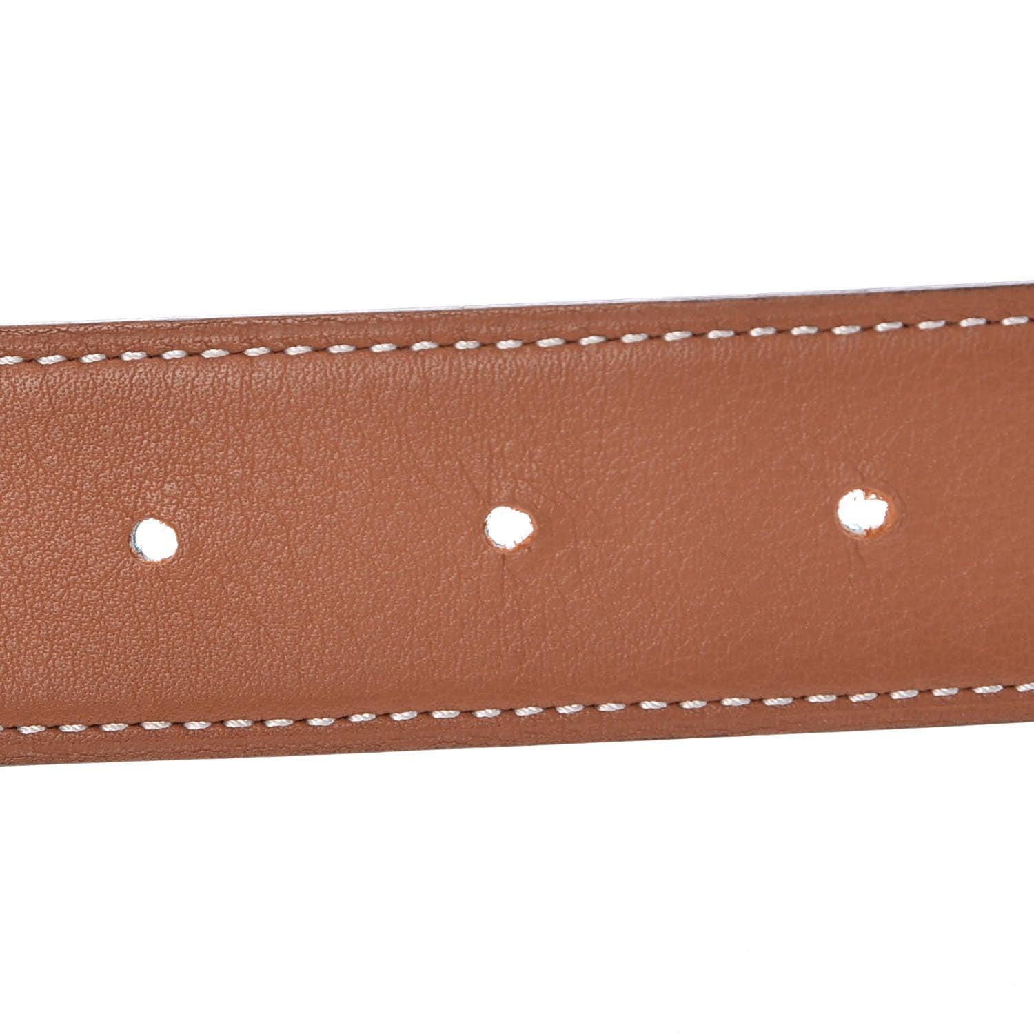 Hermes Swift Epsom 32mm H Belt 95 Gold Bleu Paon 6 of 8