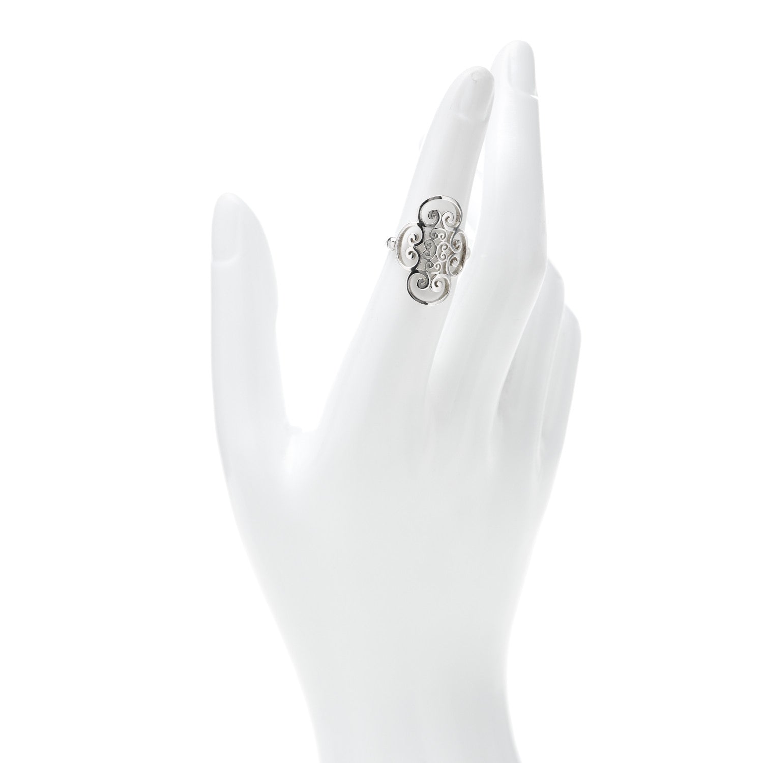 Tiffany Sterling Silver Paloma Picasso Venezia Goldoni Quadruplo Ring 50 5.5 2 of 5
