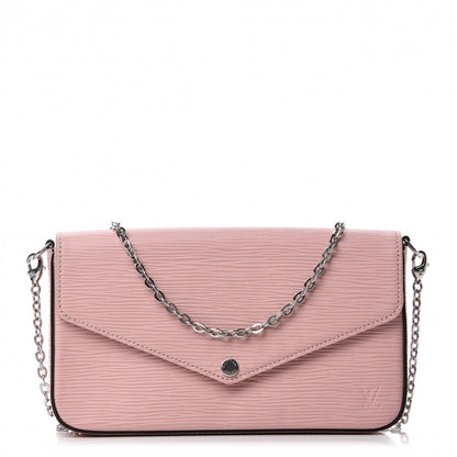 Louis Vuitton Epi Pochette Felicie Rose Ballerine 1 of 11