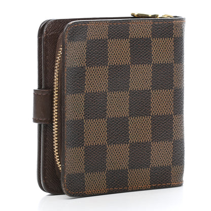 Louis Vuitton Damier Ebene Zippe Zipped Compact Wallet 3 of 10