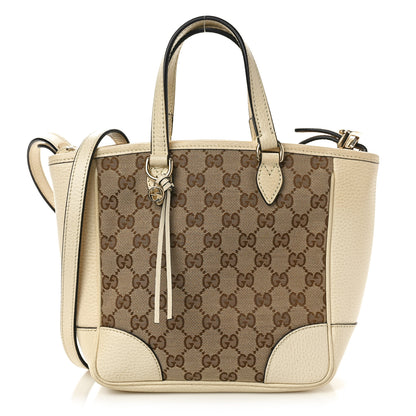 Gucci Monogram Small Bree Tote Beige White 1 of 11