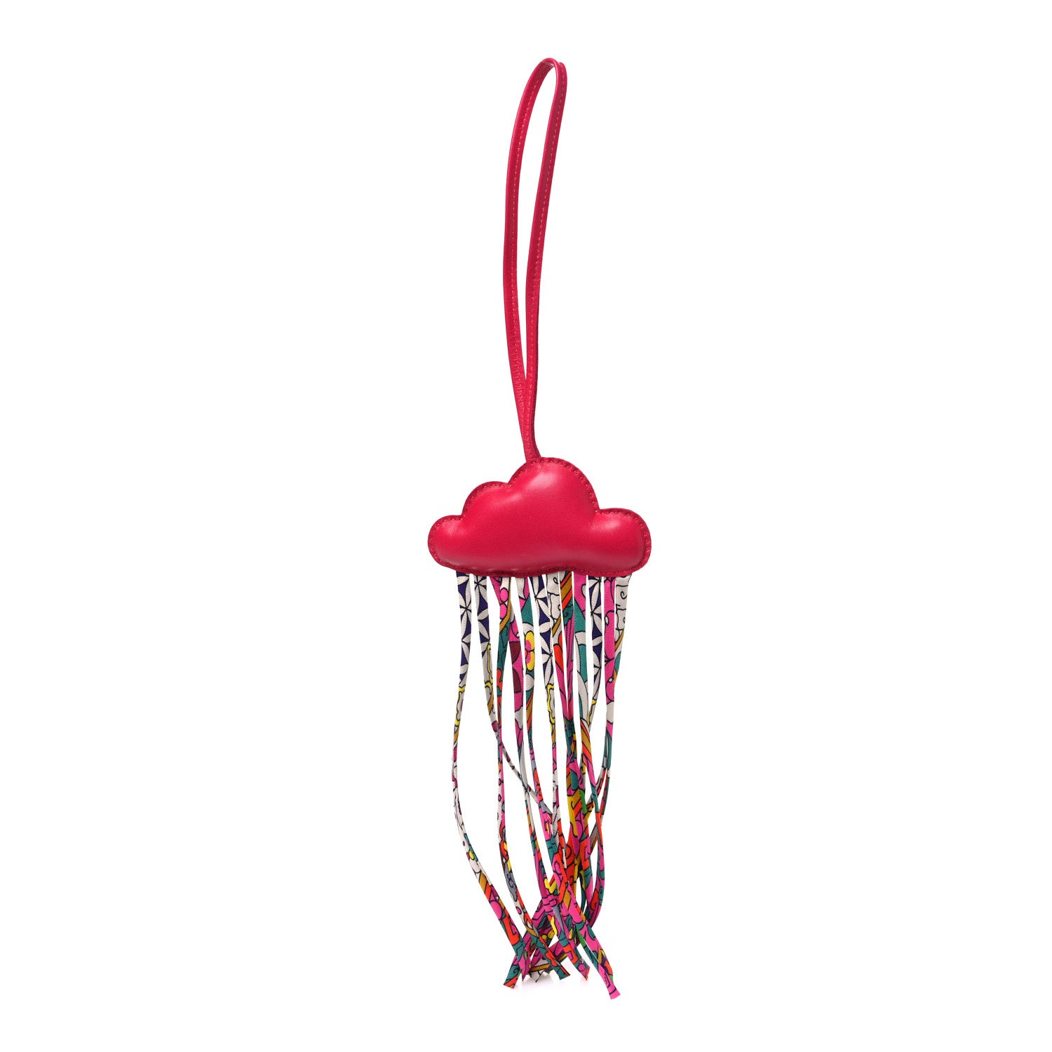 Hermes Swift Silk Cord Petit H Cloud Bag Charm 1 of 3