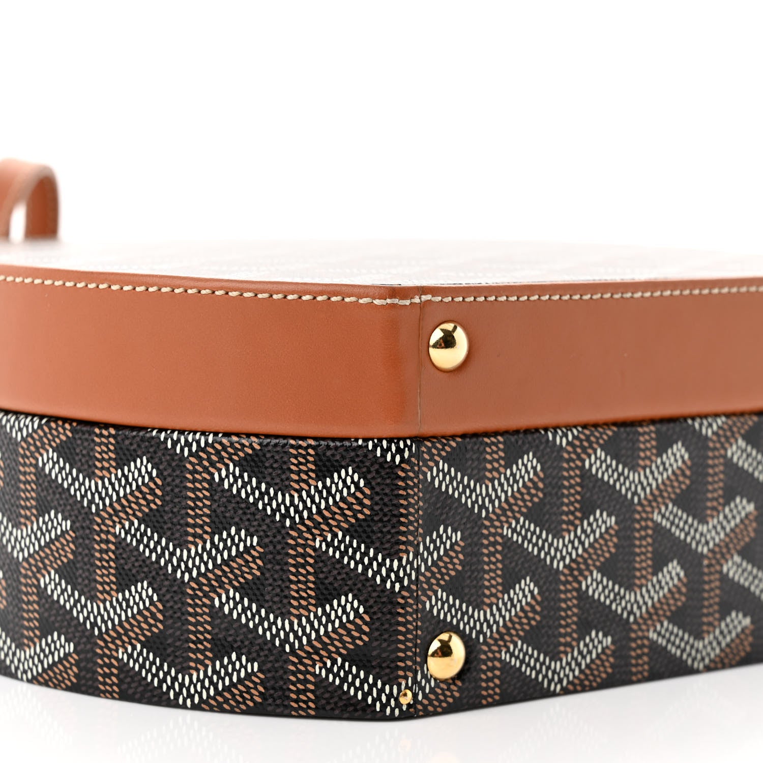 Goyard Goyardine Alto Hatbox Black Gold 8 of 9