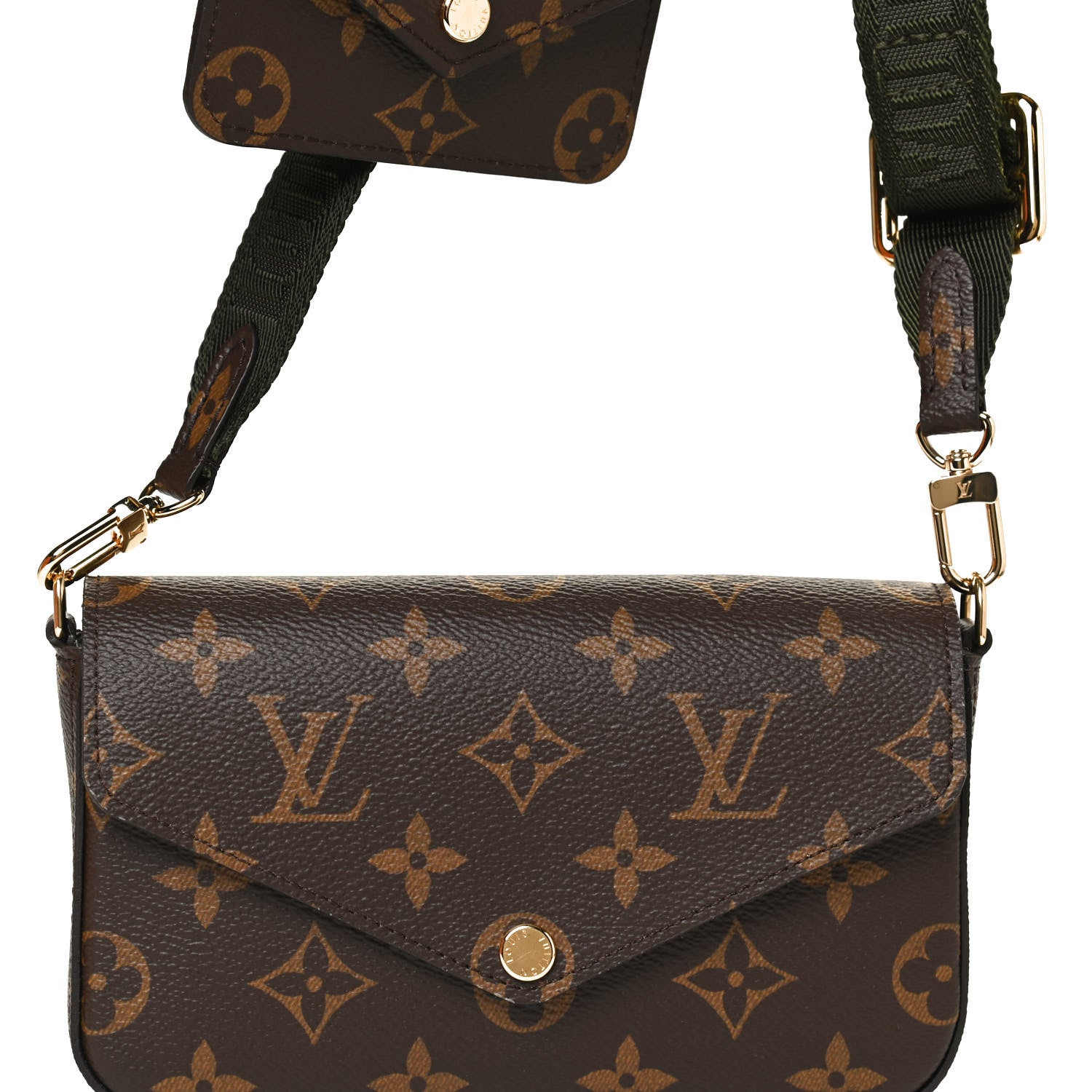 Louis Vuitton Monogram Felicie Strap & Go Kaki 5 of 8