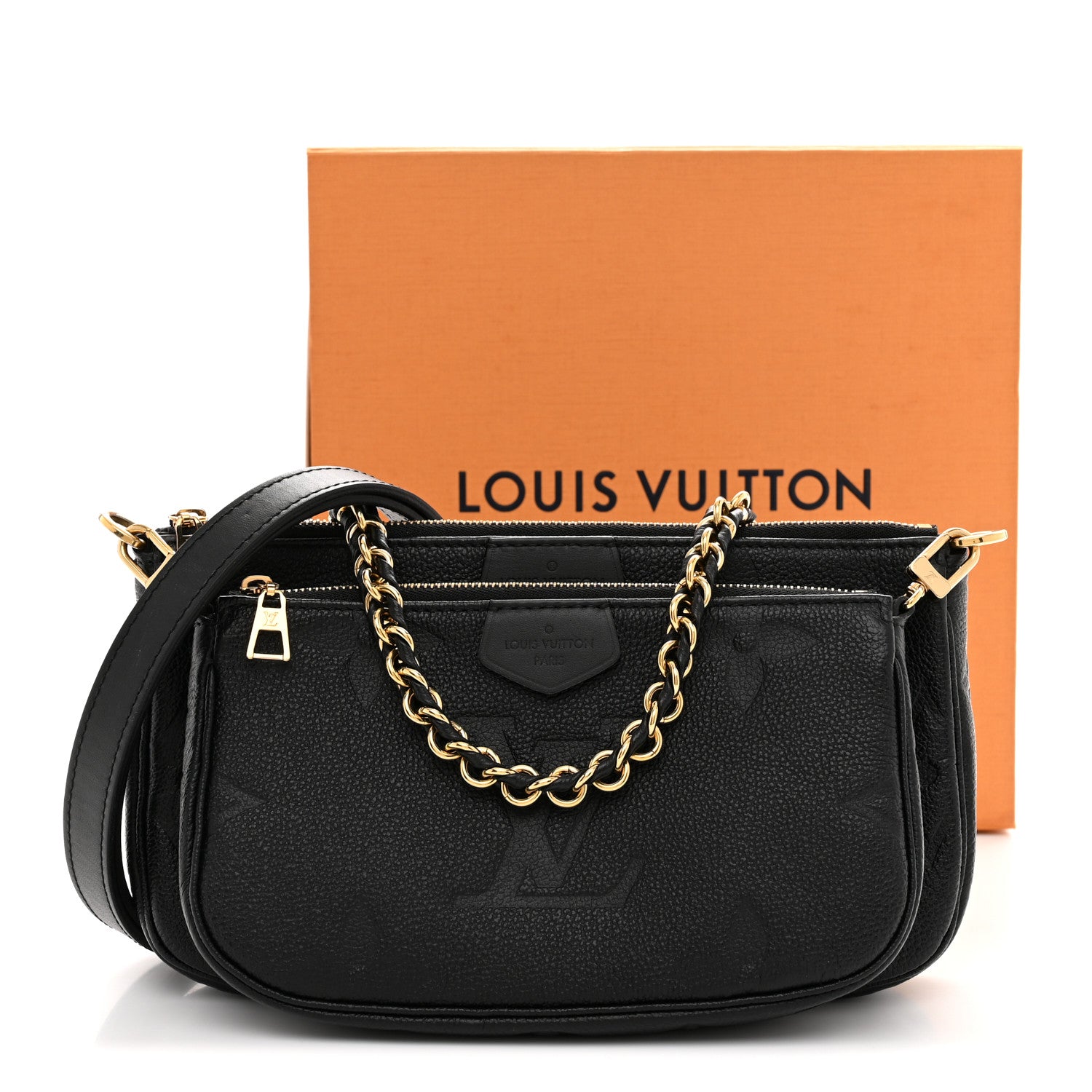 Louis Vuitton Empreinte Monogram Giant Multi Pochette Accessories Black 10 of 10