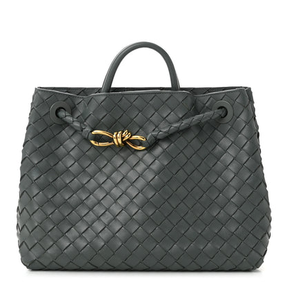 Bottega Veneta Nappa Intrecciato Medium Andiamo Shoulder Bag Slate 1 of 11