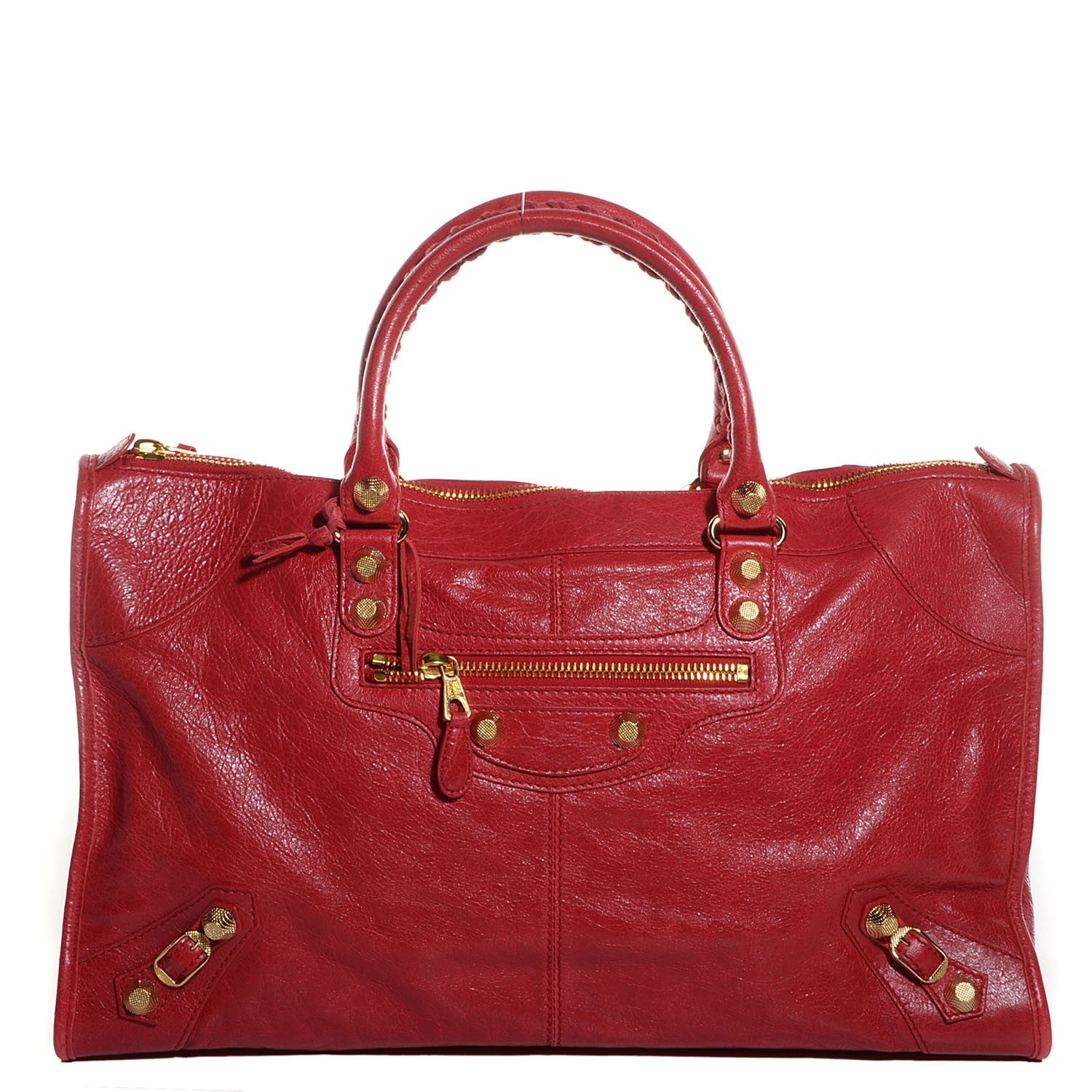 Balenciaga Agneau Giant 12 Gold Hardware Work Rouge Cardinal 1 of 11