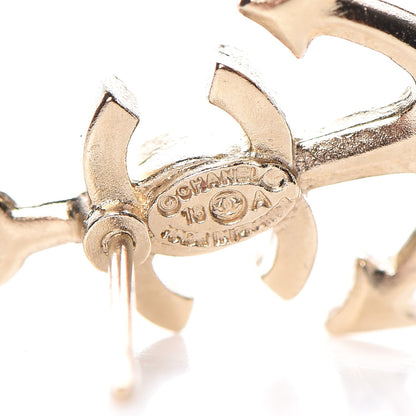 Chanel Metal Anchor CC Earrings Gold 4 of 5
