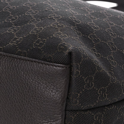 Gucci Nylon Monogram Large Tote Dark Brown 9 of 14
