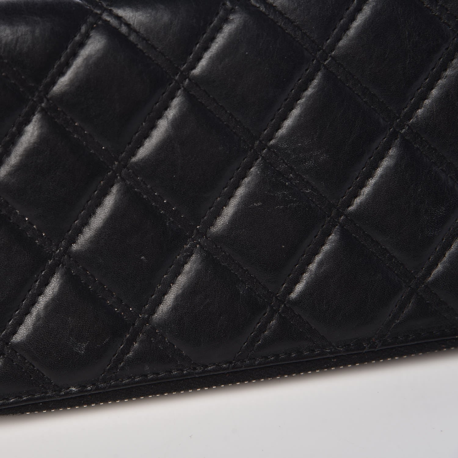 Chanel Aged Calfskin Quilted Paris New York PNY Wallet Black 12 of 15