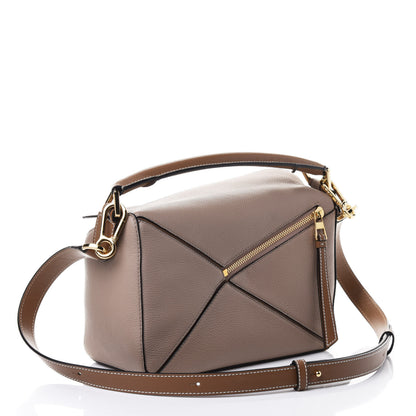 Loewe Grained Calfskin Small Puzzle Bag Sand Mink 3 of 4