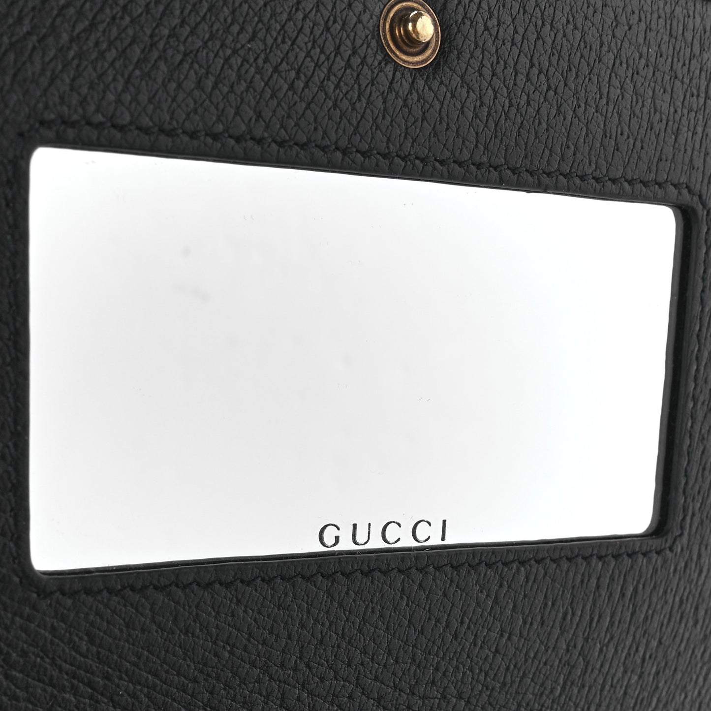Calfskin Marquise Crystals Mini GG Chain Wallet Black