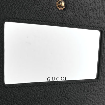 Gucci Calfskin Marquise Crystals Mini GG Chain Wallet Black 6 of 11
