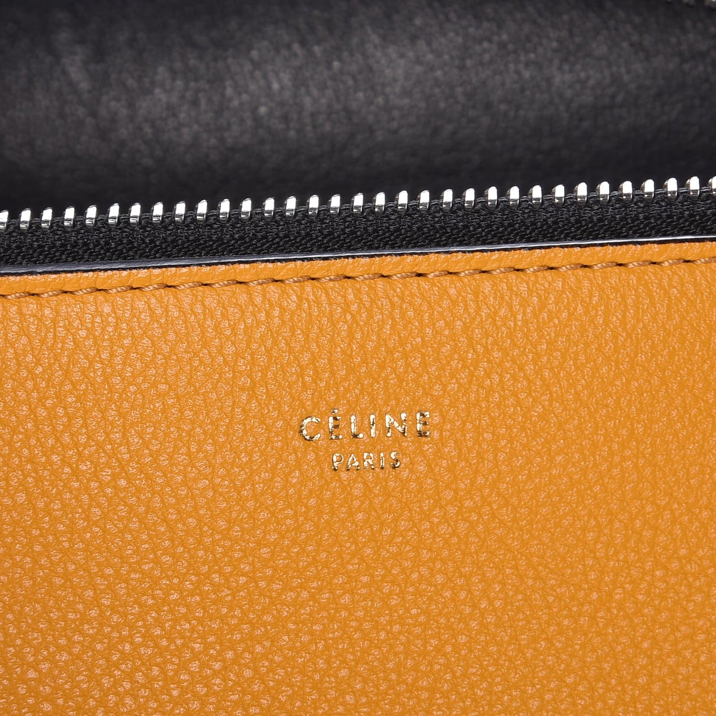 Drummed Calfskin Small Edge Shoulder Bag Saffron