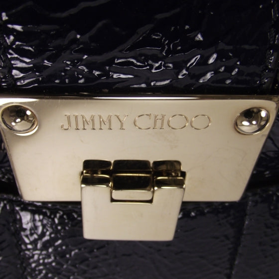 Crushed Patent Riki Bag Blue
