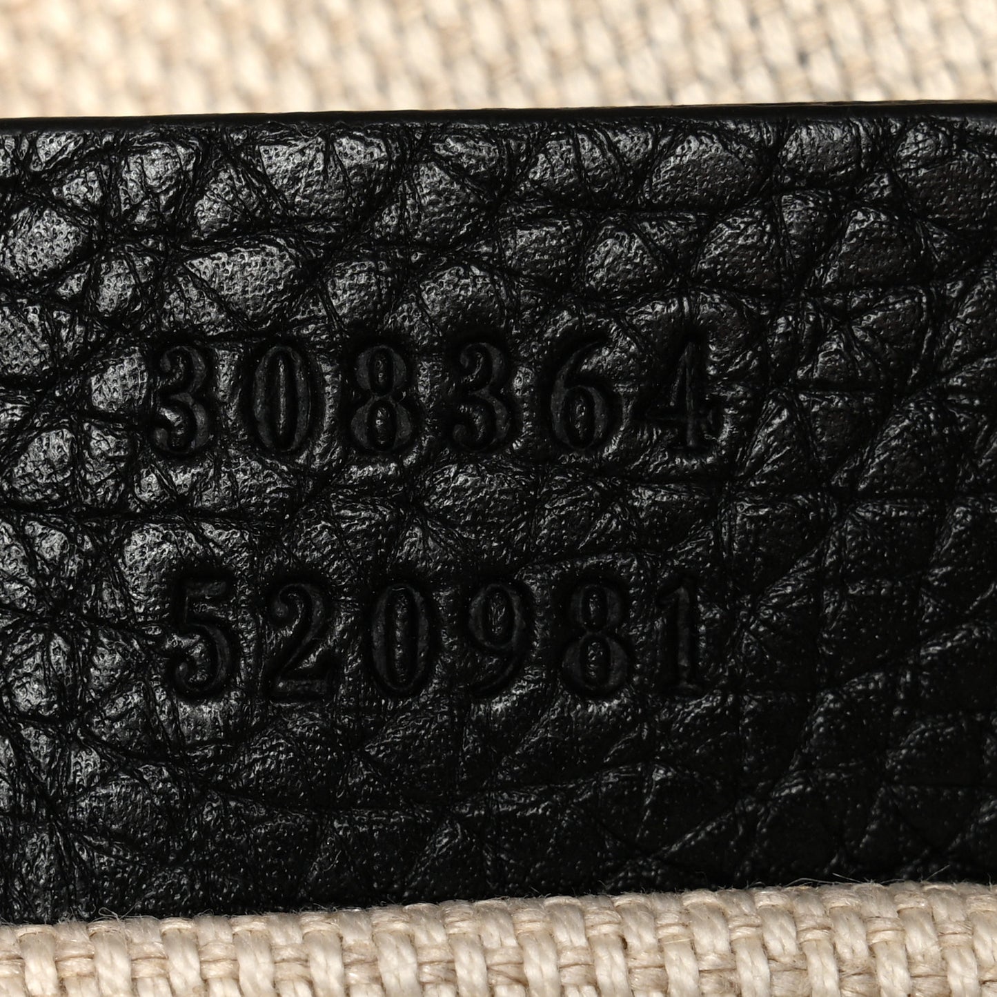 Pebbled Calfskin Small Soho Disco Bag Black