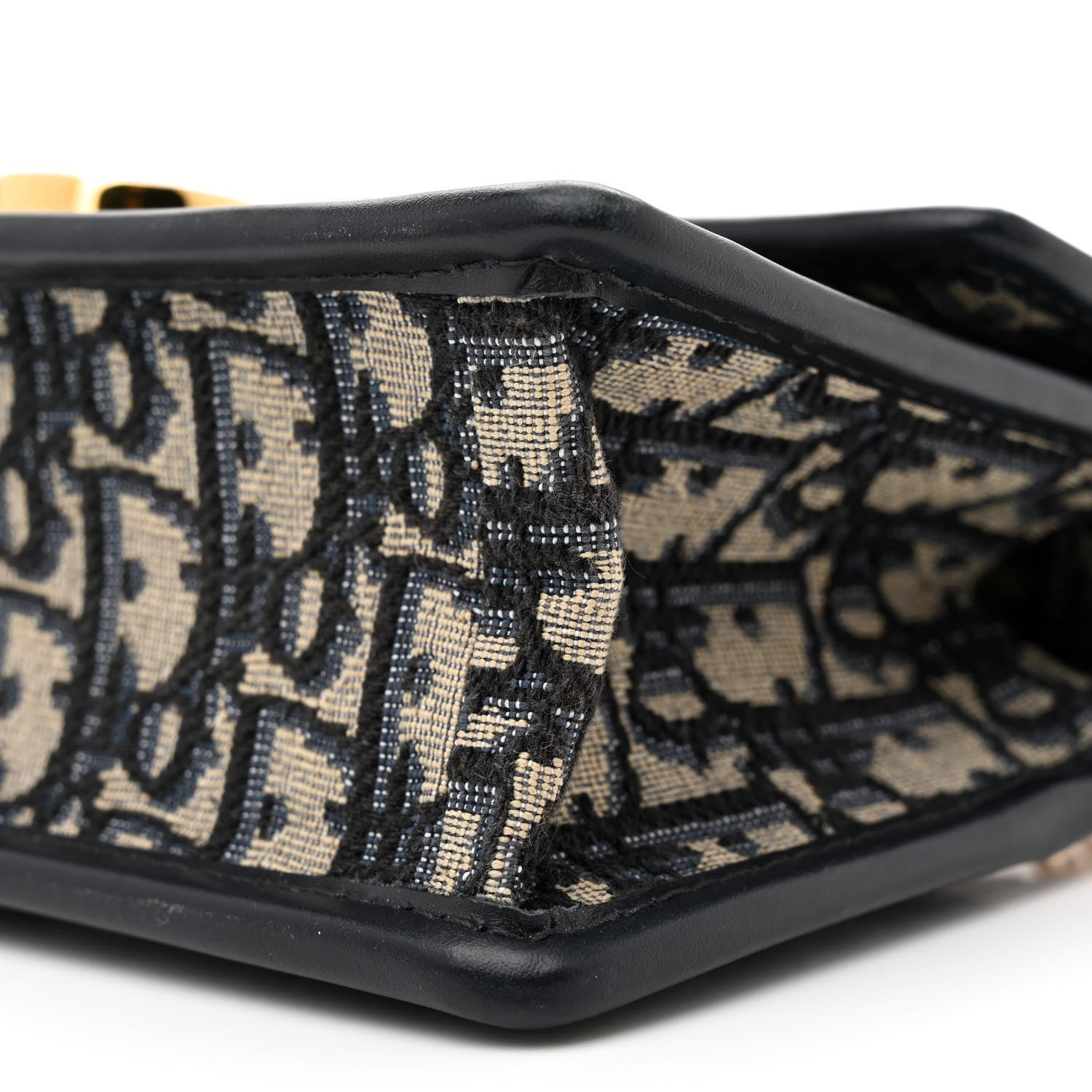 Christian Dior Oblique 30 Montaigne East West Chain Flap Bag Blue 9 of 11