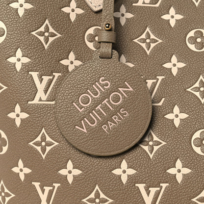 Louis Vuitton Empreinte Monogram Spring In The City Neverfull MM Kaki Beige Cream 7 of 10
