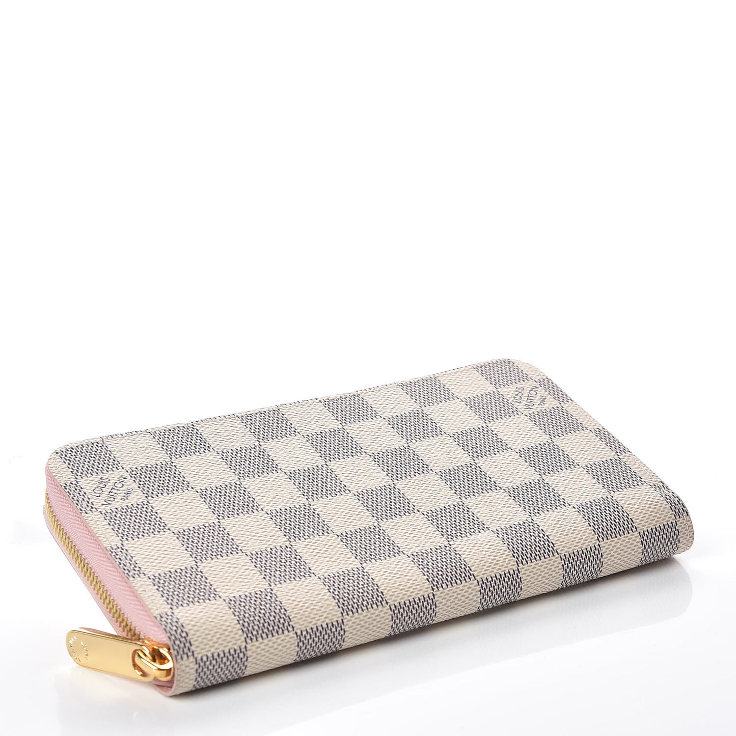Damier Azur Zippy Wallet Rose Ballerine