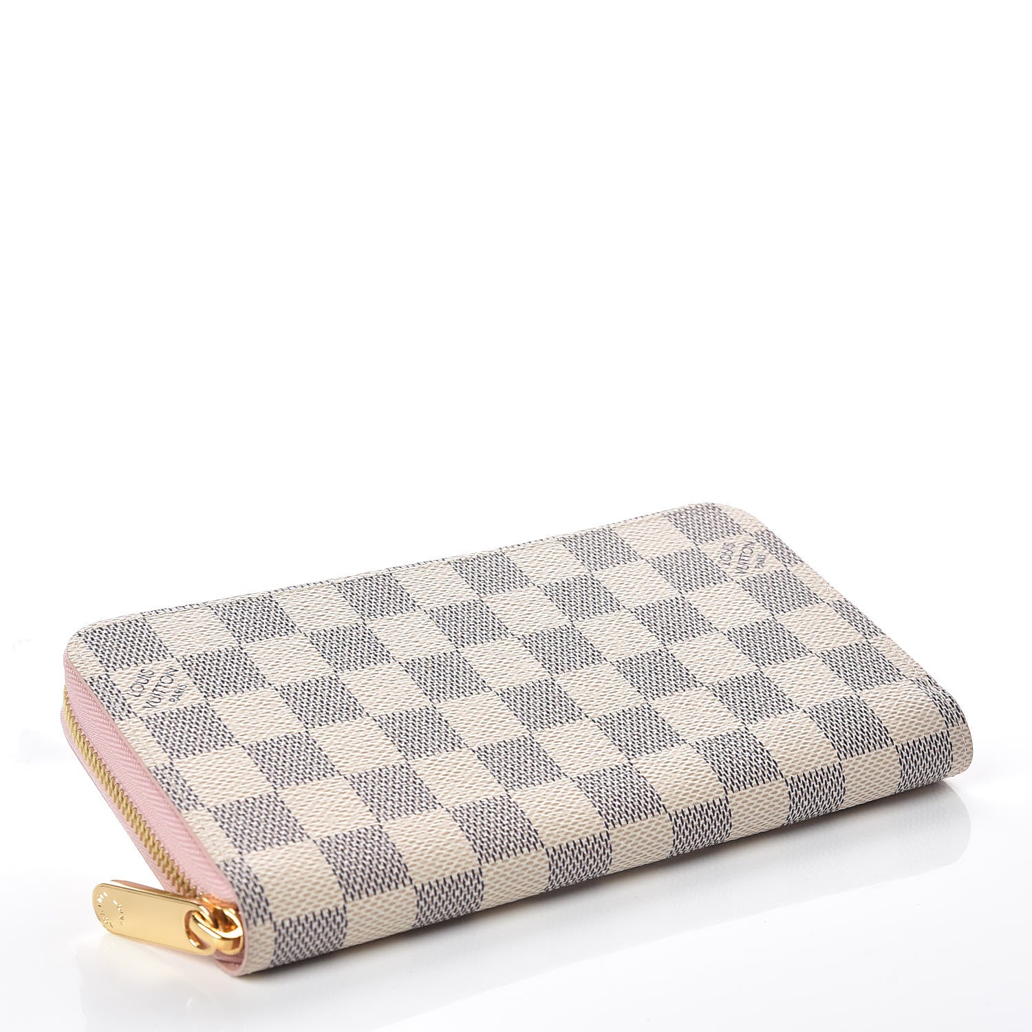 Louis Vuitton Damier Azur Zippy Wallet Rose Ballerine 4 of 9