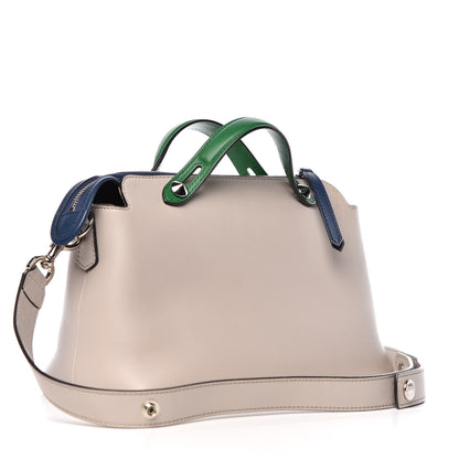 Fendi Vitello Dolce 4 Color Medium By The Way Boston Bag Grigio Polvere Emerald Multicolor 3 of 9