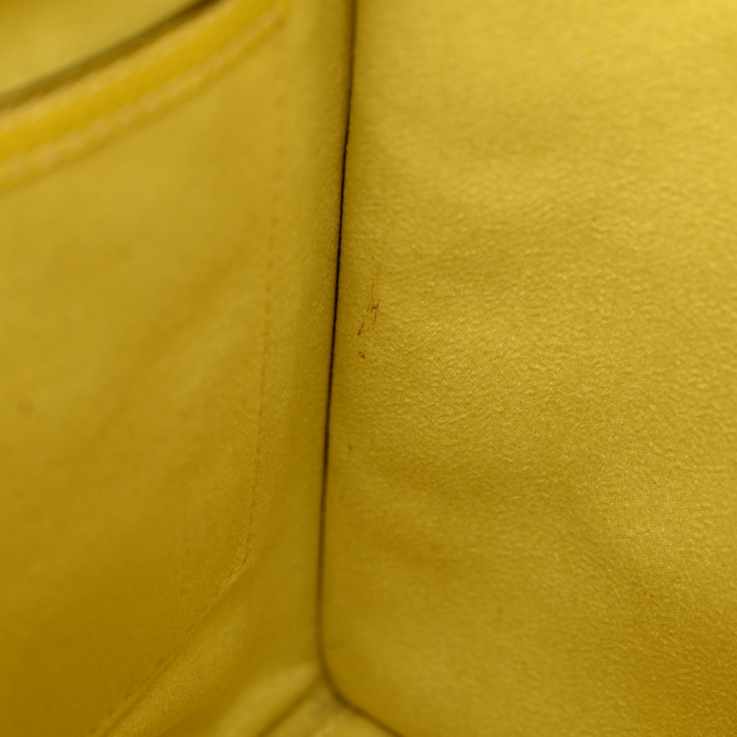 Drummed Calfskin Micro Luggage Citron