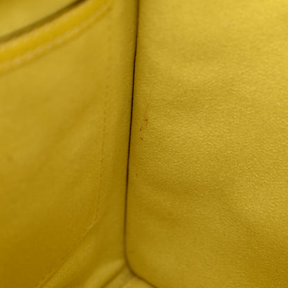 Celine Drummed Calfskin Micro Luggage Citron 10 of 14