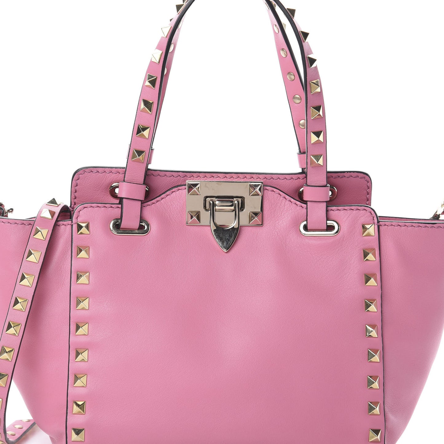 Vitello Mini Rockstud Tote Ninphea