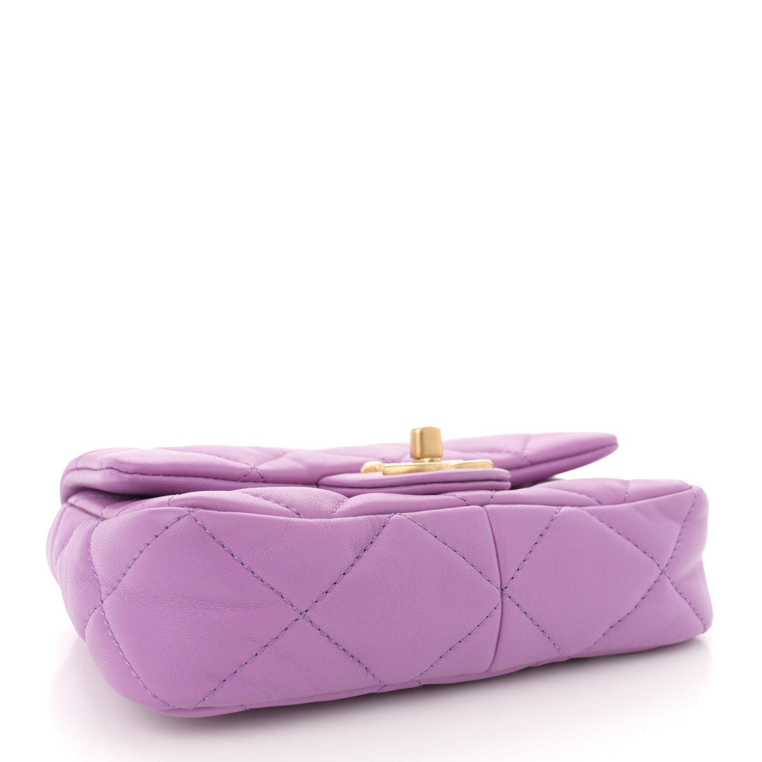 Chanel Lambskin Quilted Mini Funky Town Flap Purple 4 of 11