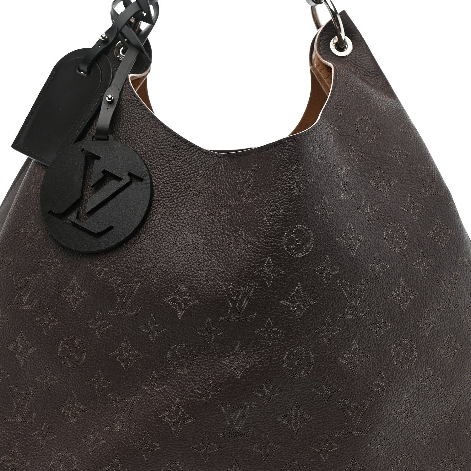 Louis Vuitton Mahina Carmel Hobo Chocolate 7 of 10