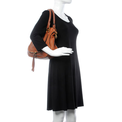 Chloe Calfskin Medium Marcie Satchel Tan 2 of 15