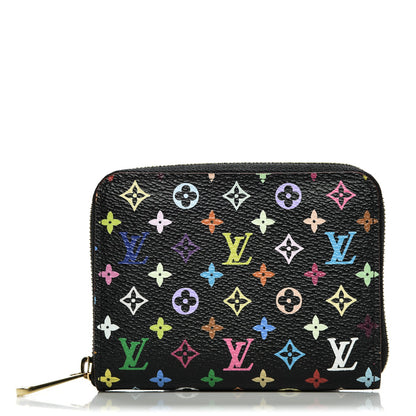 Louis Vuitton Monogram Multicolor Zippy Coin Purse Black Grenade 1 of 7