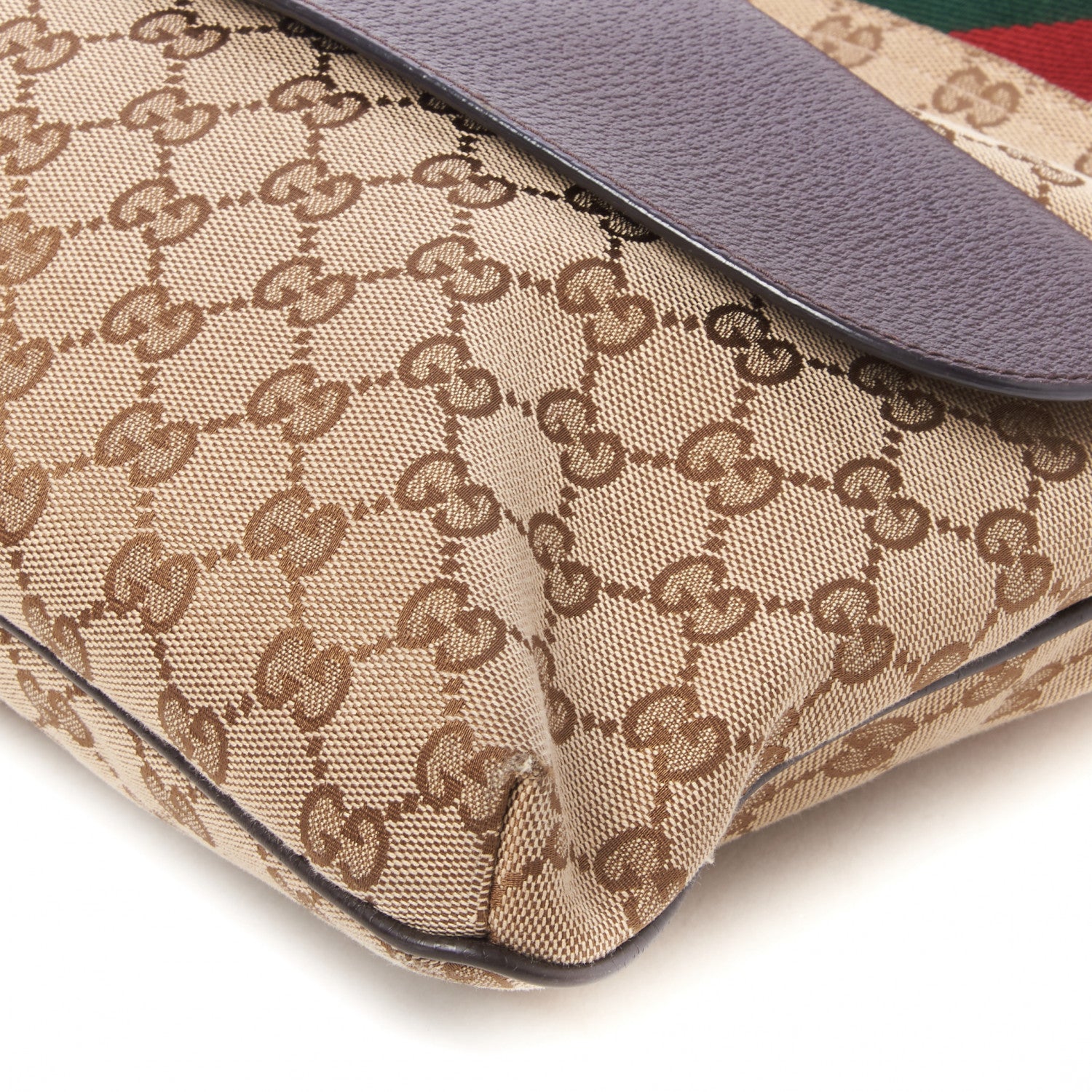 Gucci Monogram Signature Web Small Messenger Brown 5 of 10