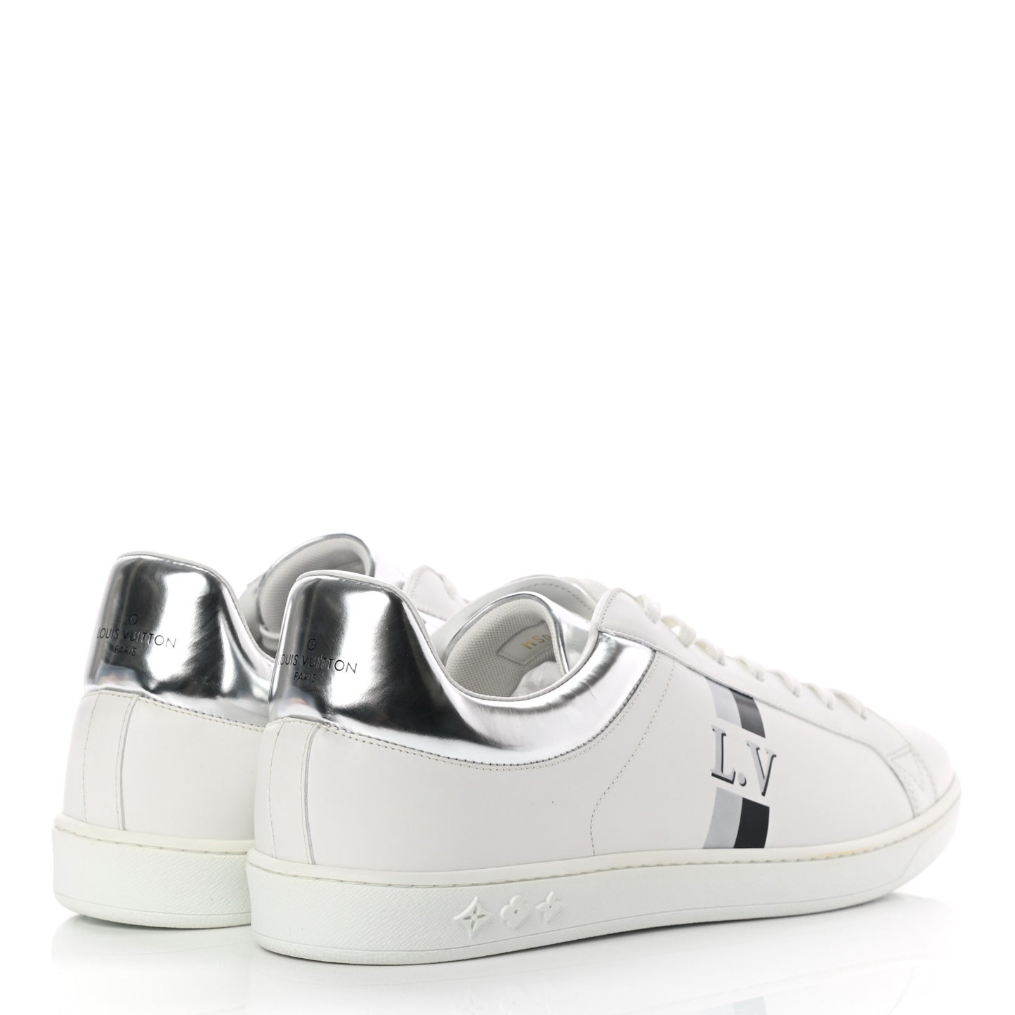 Calfskin Mens Luxembourg Sneakers 11 White