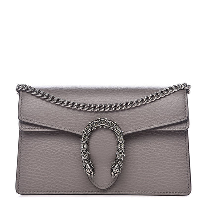 Gucci Dollar Calfskin Crystal Super Mini Dionysus Shoulder Bag Dusty Grey Black Diamond 1 of 10
