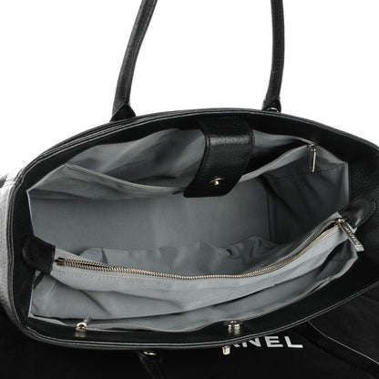 Chanel Calfskin Cerf Executive Shopper Tote Black 5 of 7