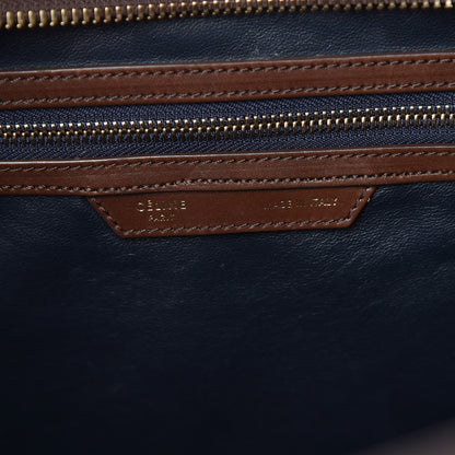 Celine Smooth Calfskin Mini Tri-Color Luggage Navy 6 of 21