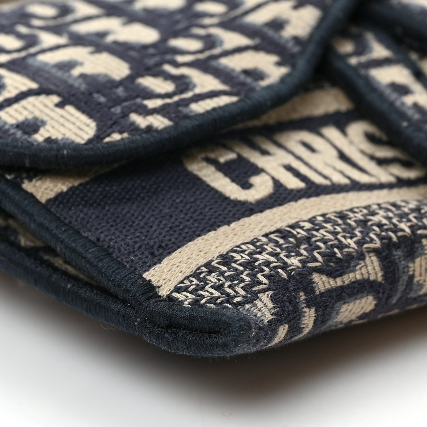 Oblique Slim Saddle Pouch Blue
