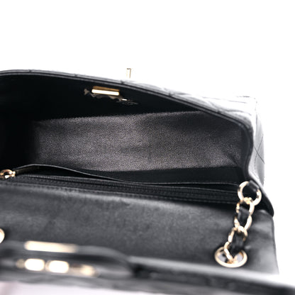 Chanel Lambskin Quilted Mini Rectangular Flap Black 5 of 12