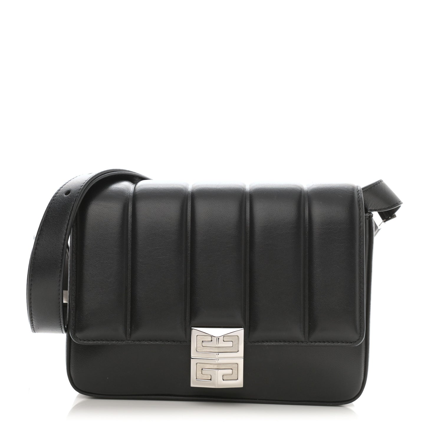 Lambskin 4G Medium Padded Crossbody Bag Black