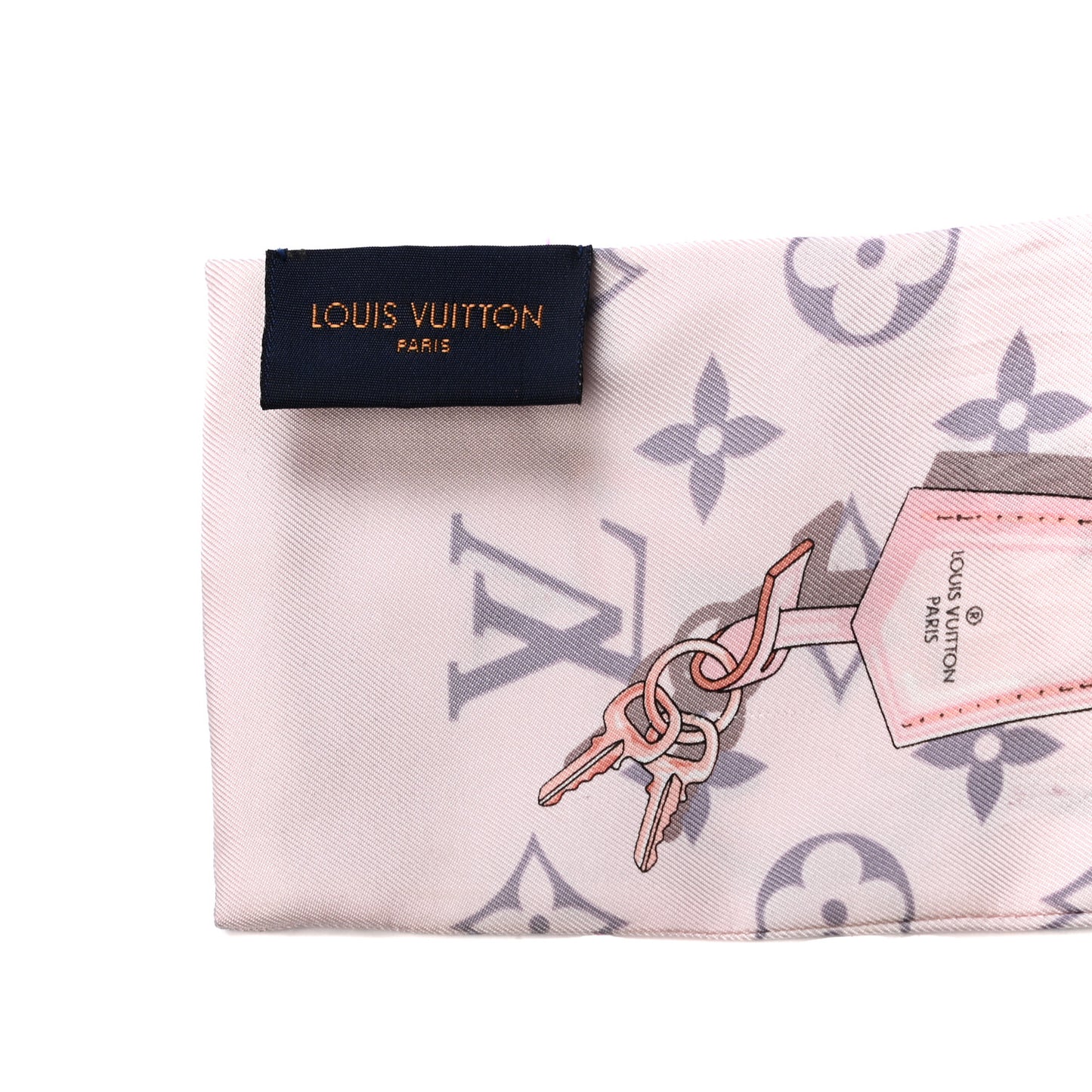 Silk Monogram Confidential Bandeau Light Pink