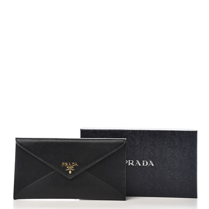 Prada Vitello Move Envelope Wallet Black 8 of 8