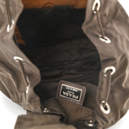 Prada Nylon Vela Cinch Backpack Green 5 of 12