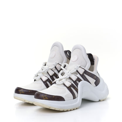 Louis Vuitton Patent Monogram LV Archlight Sneakers 36 White 2 of 11