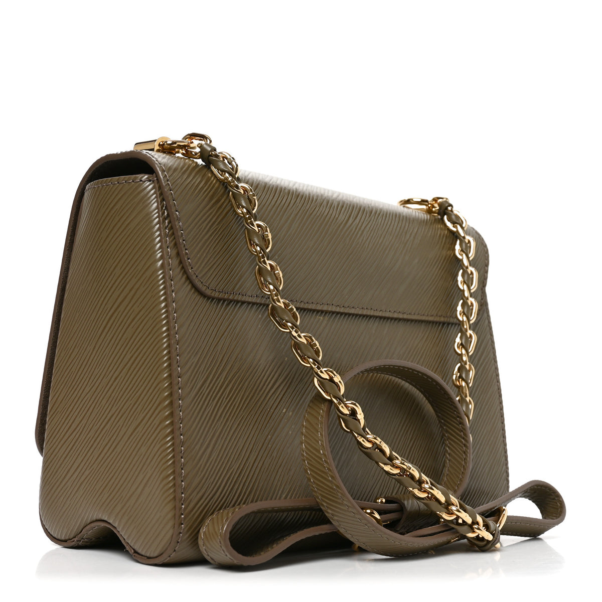 Epi Twist Shoulder Bag MM Smokey Brown