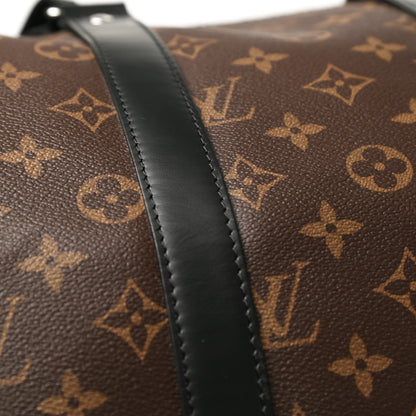 Louis Vuitton Monogram Macassar Keepall Bandouliere 45 9 of 13